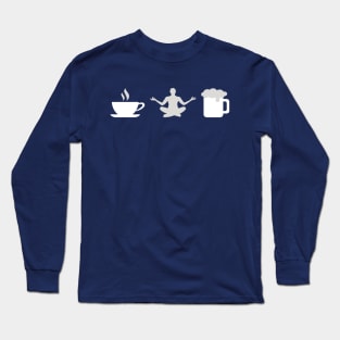 Things To Do List - Coffee, Yoga and Beer lover Long Sleeve T-Shirt